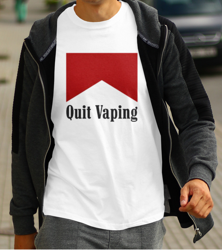 Marlboro Red Chevron Quit Vaping T-Shirt