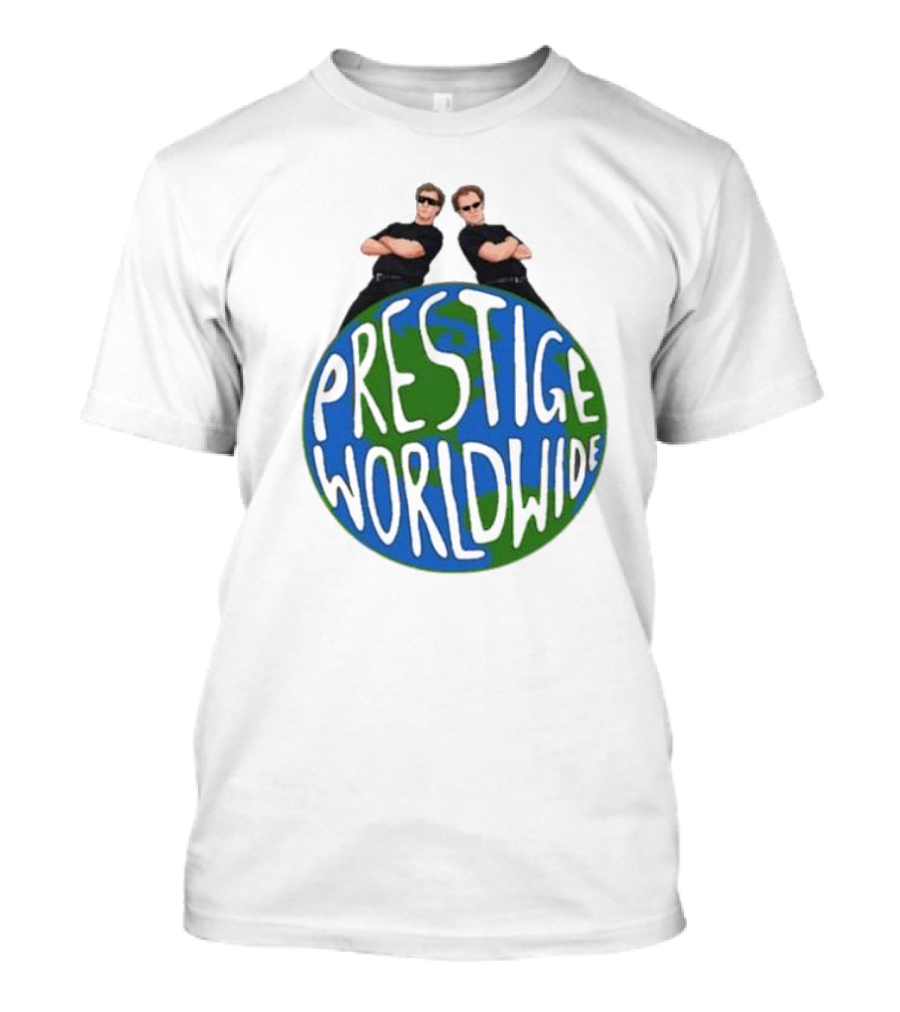 Step Brothers Prestige Worldwide Logo With Characters T-Shirt