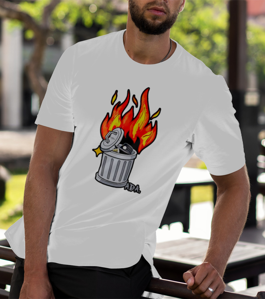 Pittsburgh Pictionary Trash Fire ADA Flames T-Shirt