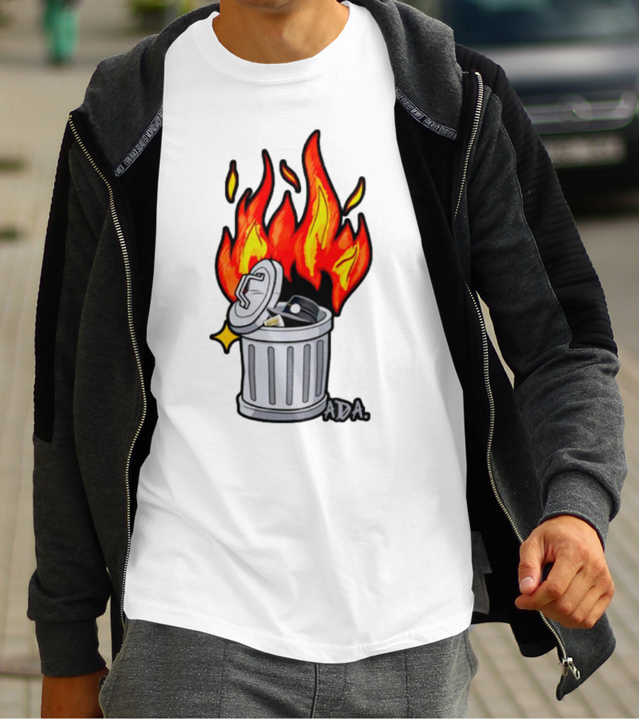 Pittsburgh Pictionary Trash Fire ADA Flames T-Shirt