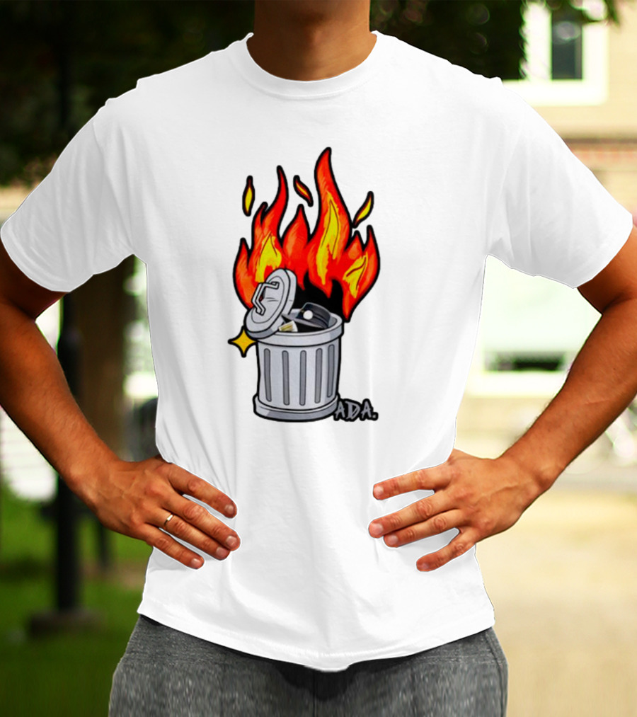 Pittsburgh Pictionary Trash Fire ADA Flames T-Shirt