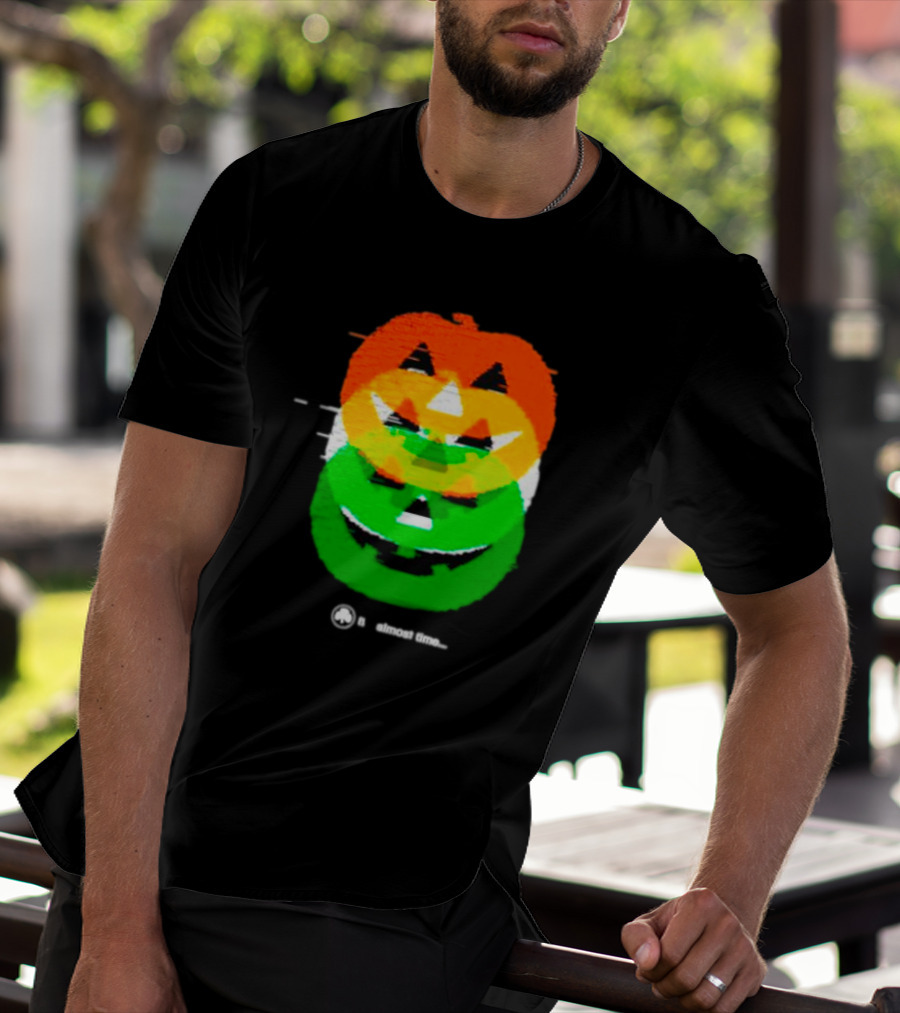 Pumpkin Glitch It's Almost Time T-Shirt
