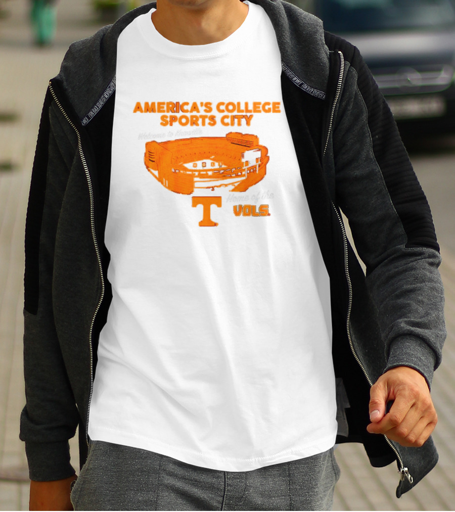 America’s College Sports City Neyland Stadium Tennessee Volunteers Home Of The Vols T-Shirt