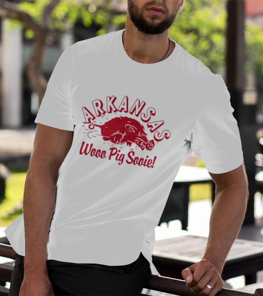 Arkansas Football Wooo Pig Sooie T-Shirt