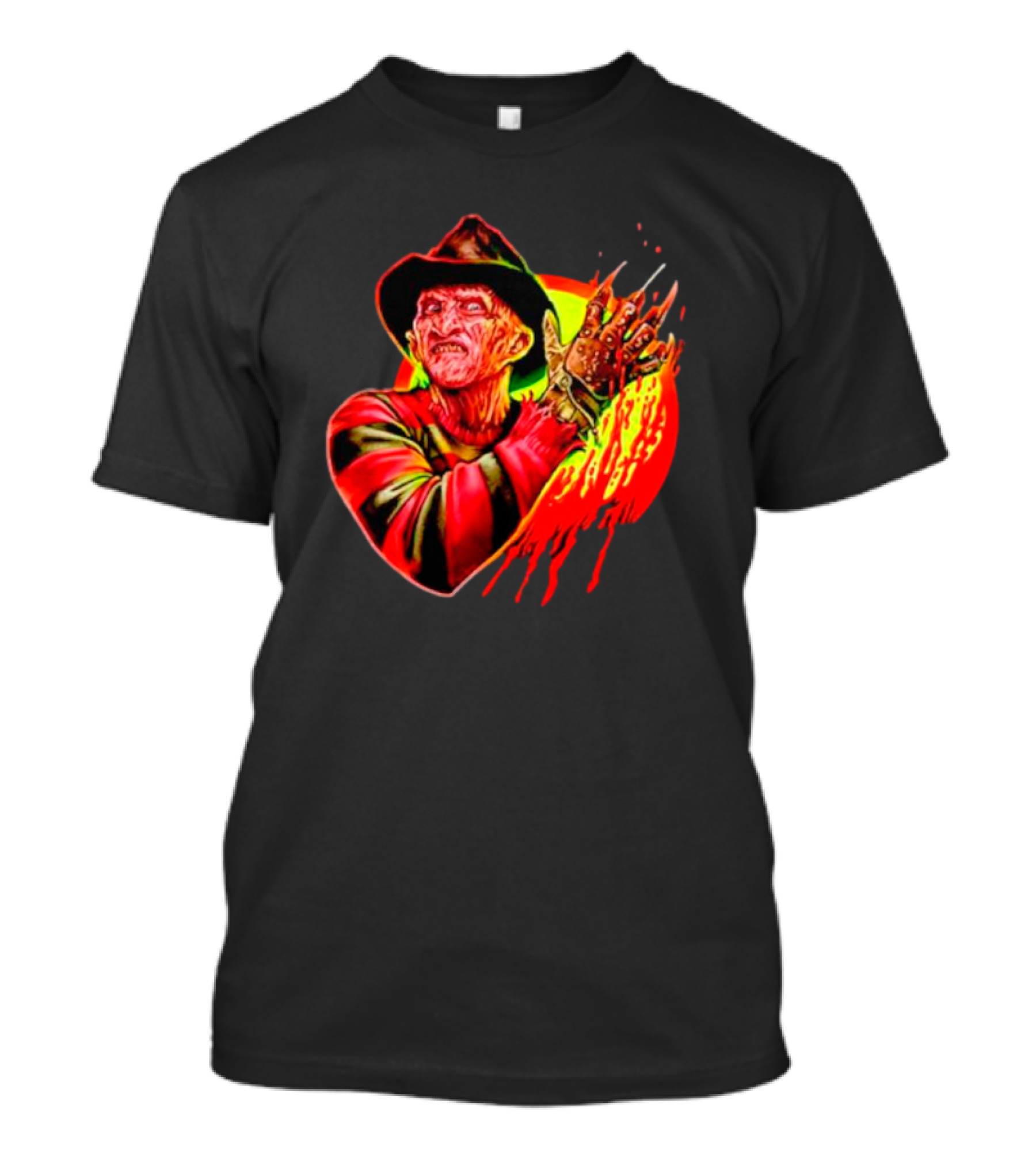 Freddy Krueger Fright Rags Freddy Slashed Retro Horror T-Shirt