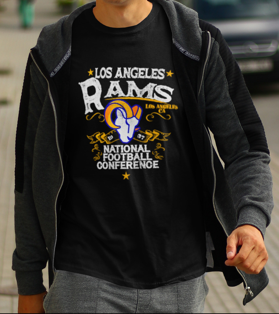 Los Angeles Rams 1937 National Football Conference Los Angeles CA T-Shirt
