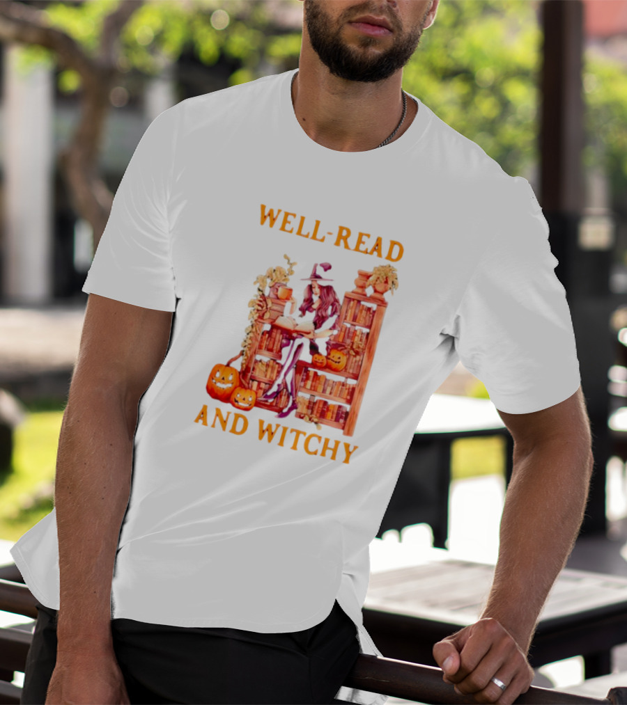 Well-Read And Witchy Halloween T-Shirt