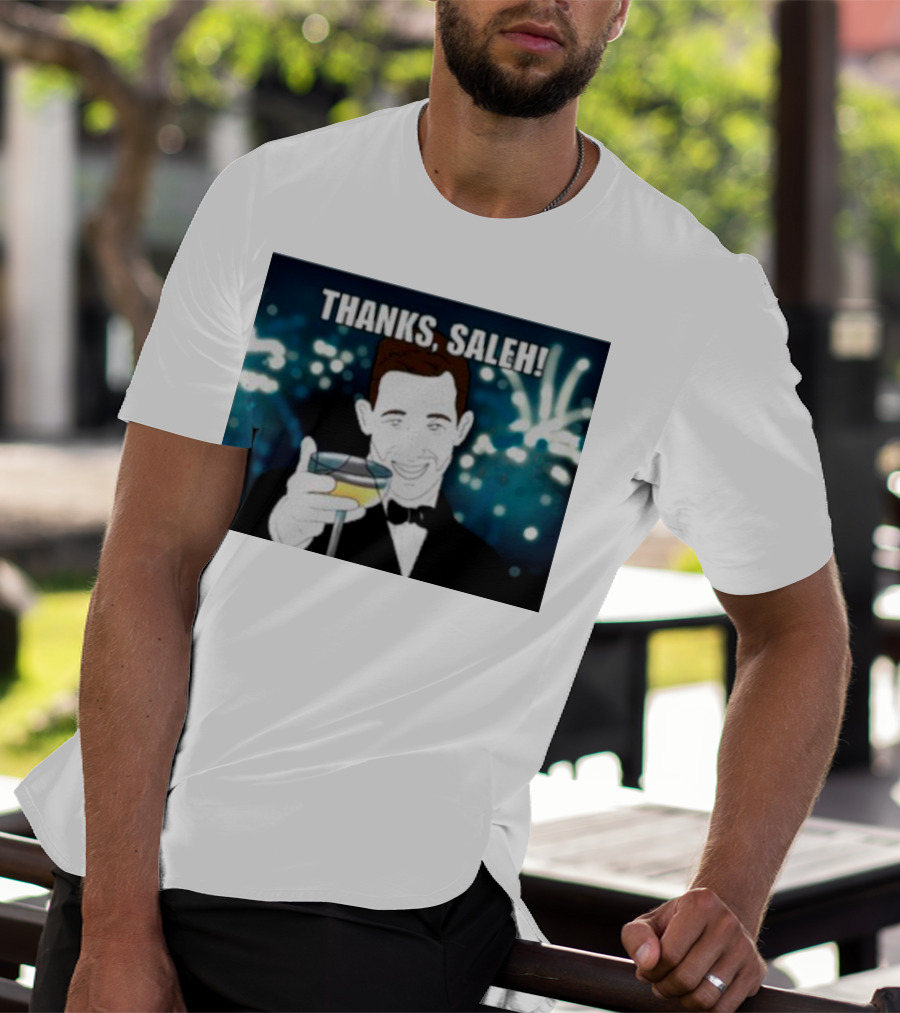 Thanks Saleh Wine Toast T-Shirt