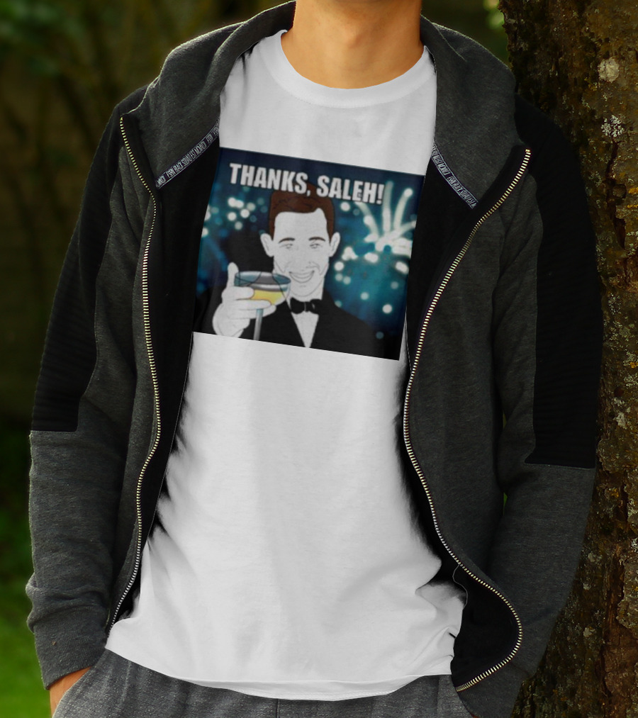 Thanks Saleh Wine Toast T-Shirt