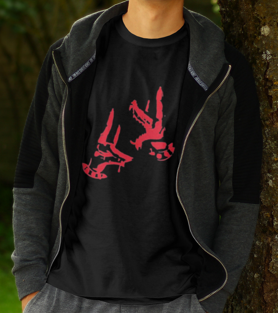 Corroded Paradox Bad Dog Red Dripping Faces T-Shirt