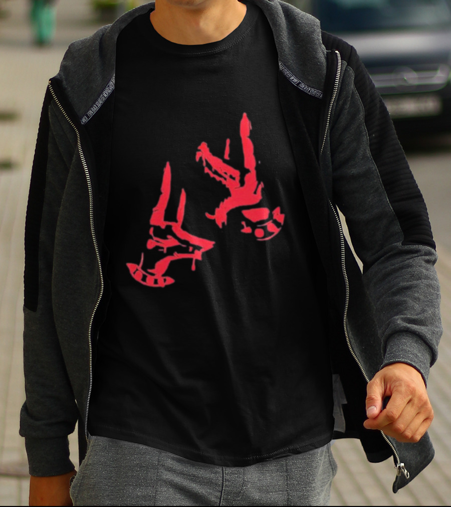 Corroded Paradox Bad Dog Red Dripping Faces T-Shirt