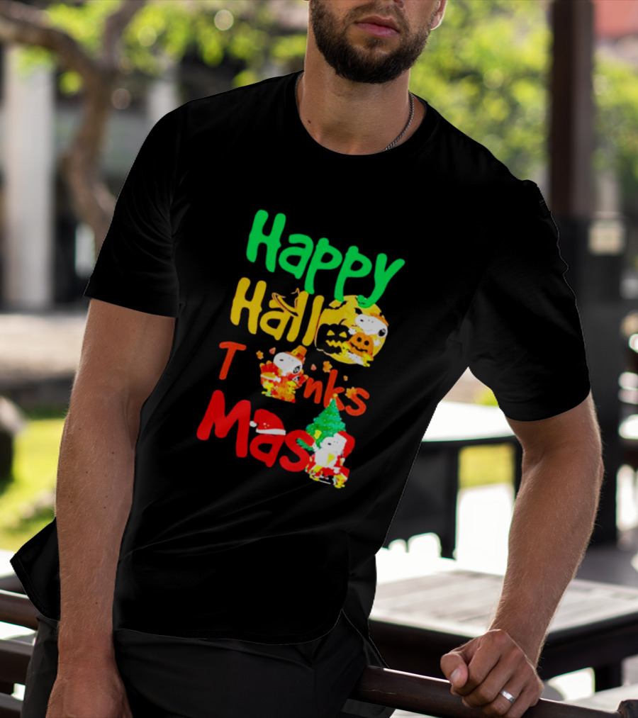 Happy Hallo Thanks Mas Snoopy Holiday T-Shirt