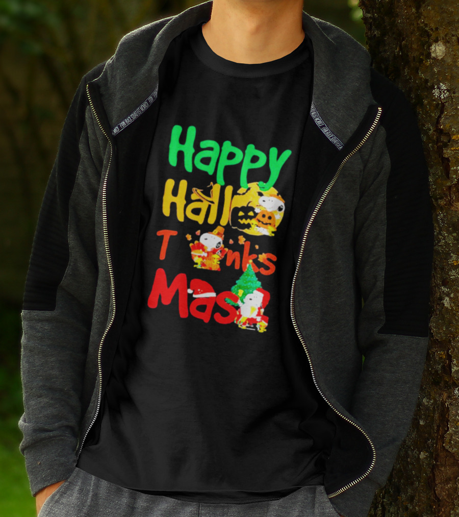 Happy Hallo Thanks Mas Snoopy Holiday T-Shirt