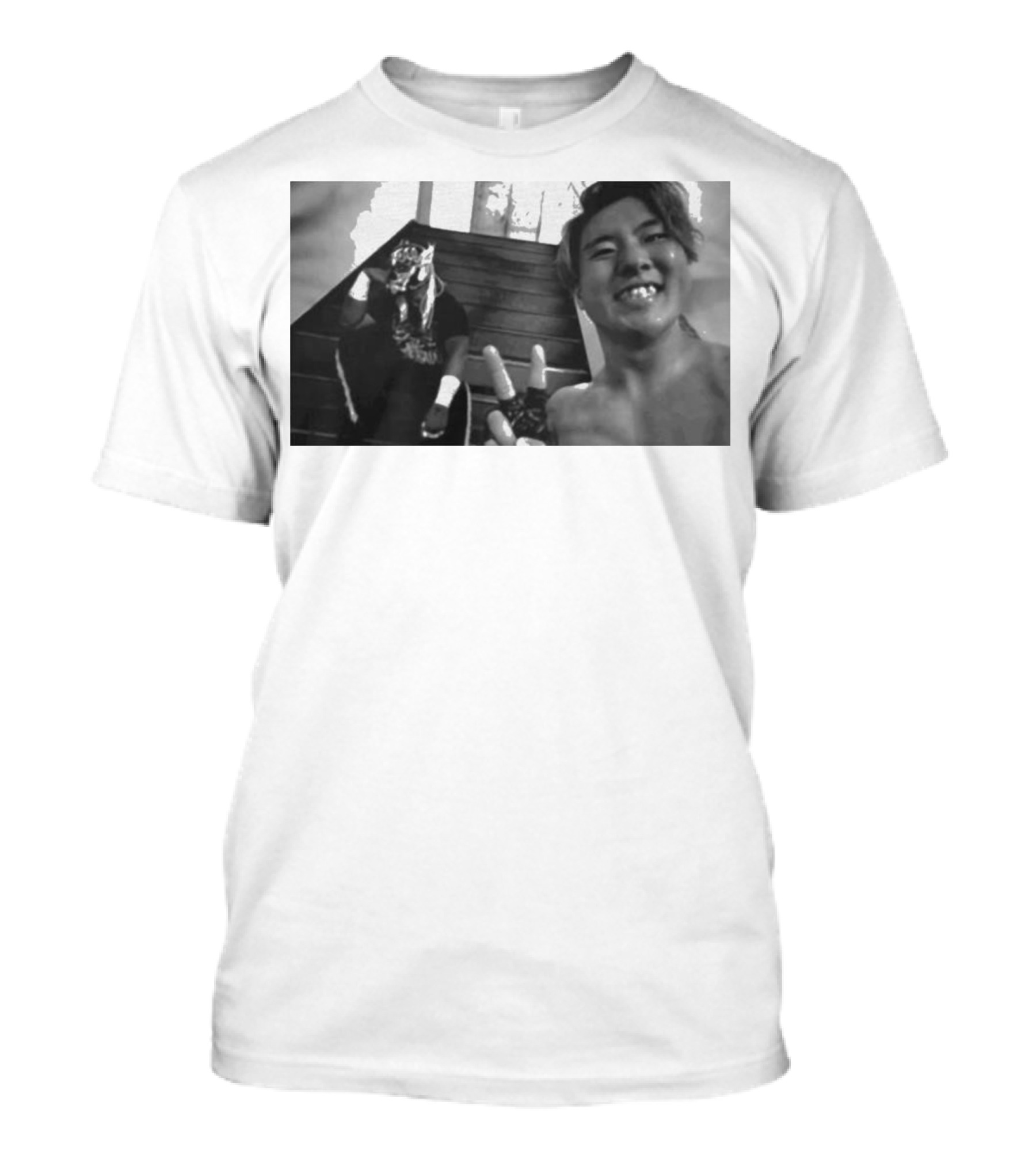 Master Wato El Desperado Peace Sign Selfie Stairs T-Shirt