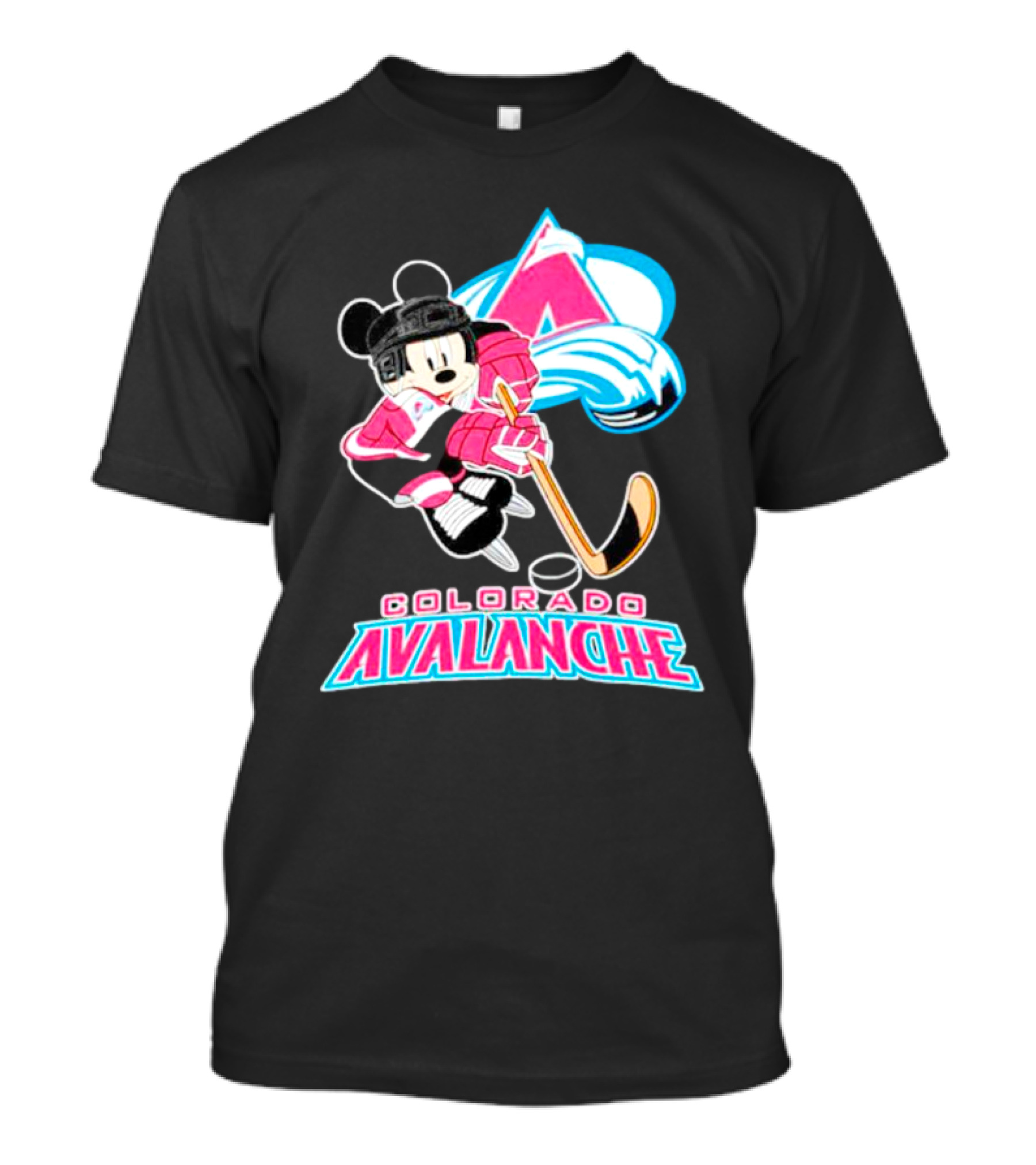 Mickey Mouse Colorado Avalanche Hockey Sports Fan T-Shirt