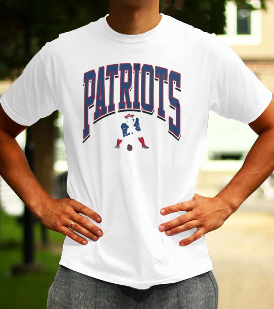 New England Patriots Patriotic Franklin Historic Walk Tall T-Shirt
