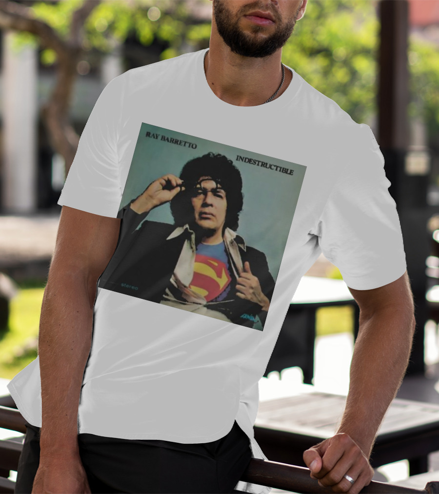 Ray Barretto Indestructible Superman Album Cover T-Shirt
