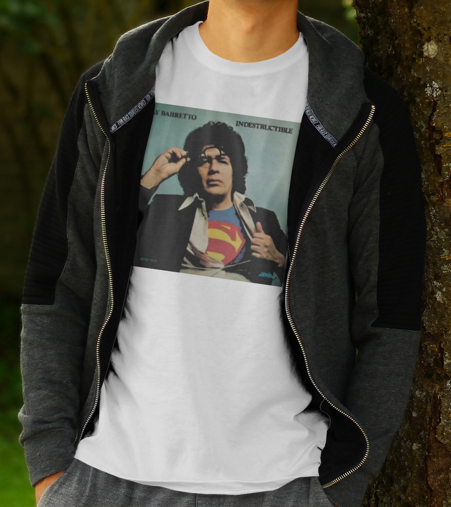 Ray Barretto Indestructible Superman Album Cover T-Shirt