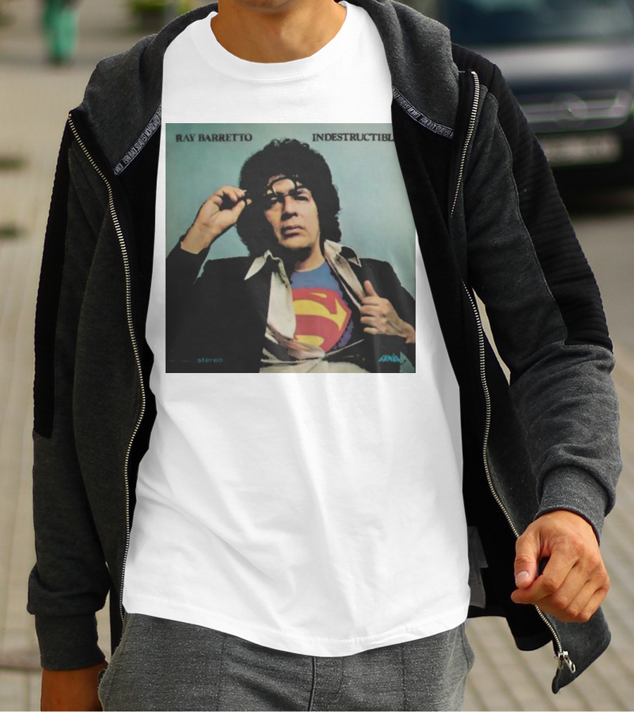 Ray Barretto Indestructible Superman Album Cover T-Shirt