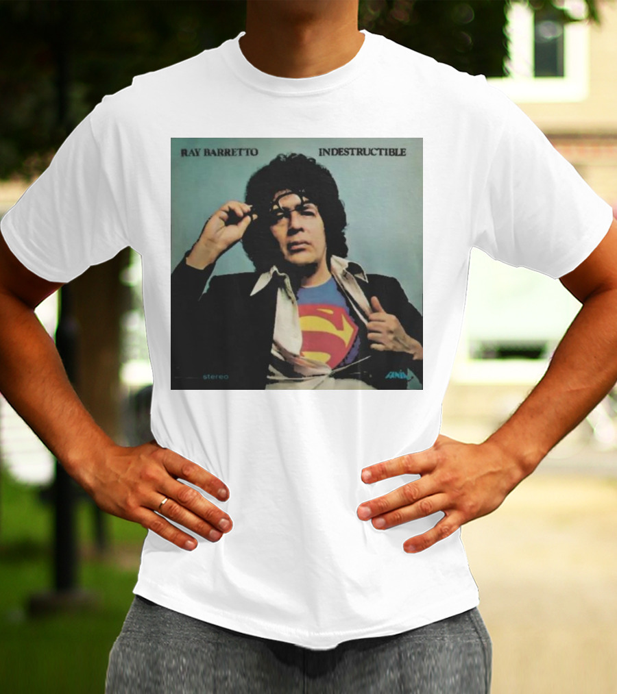 Ray Barretto Indestructible Superman Album Cover T-Shirt
