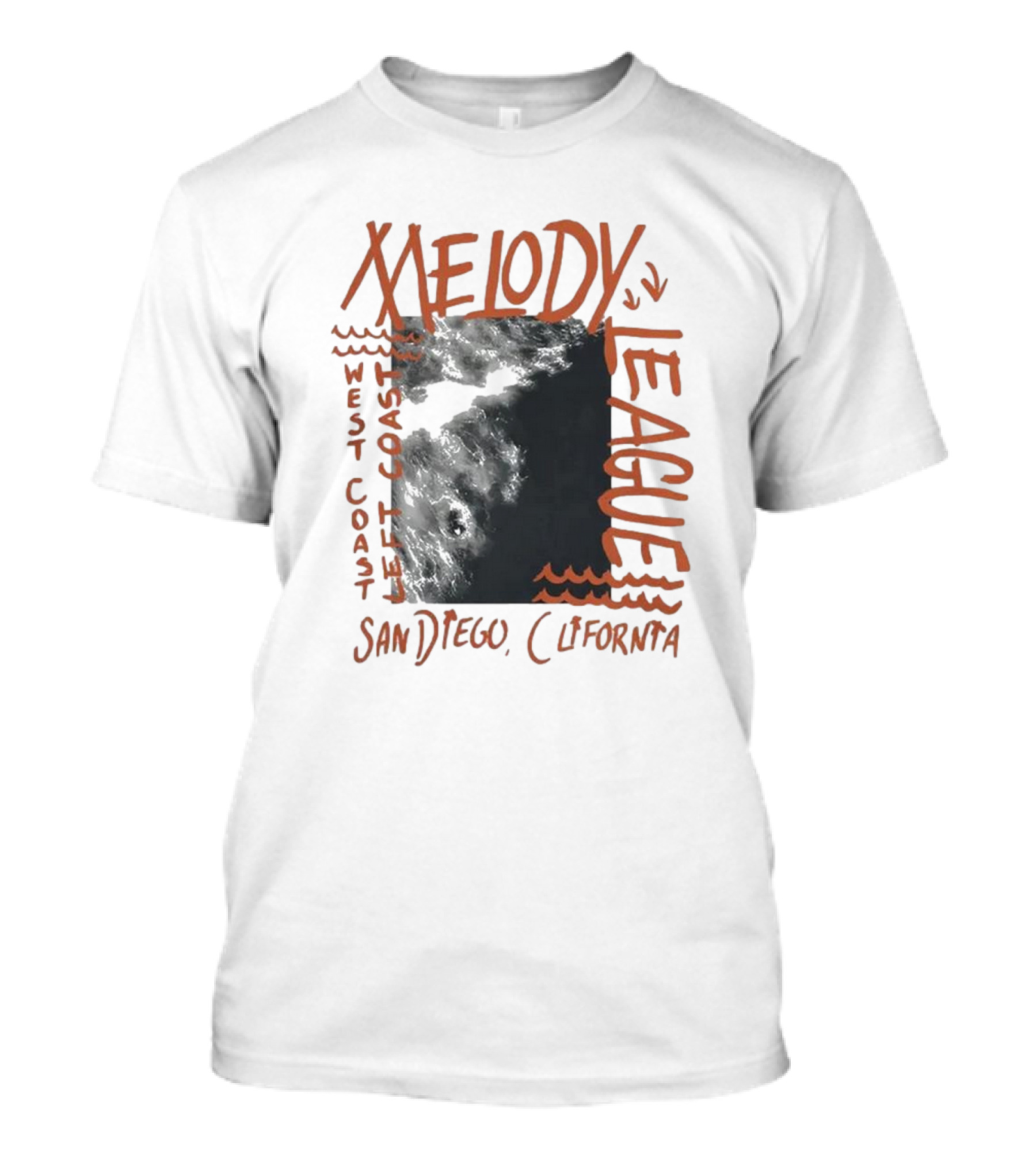 San Diego California Melody League West Coast Left Coast T-Shirt
