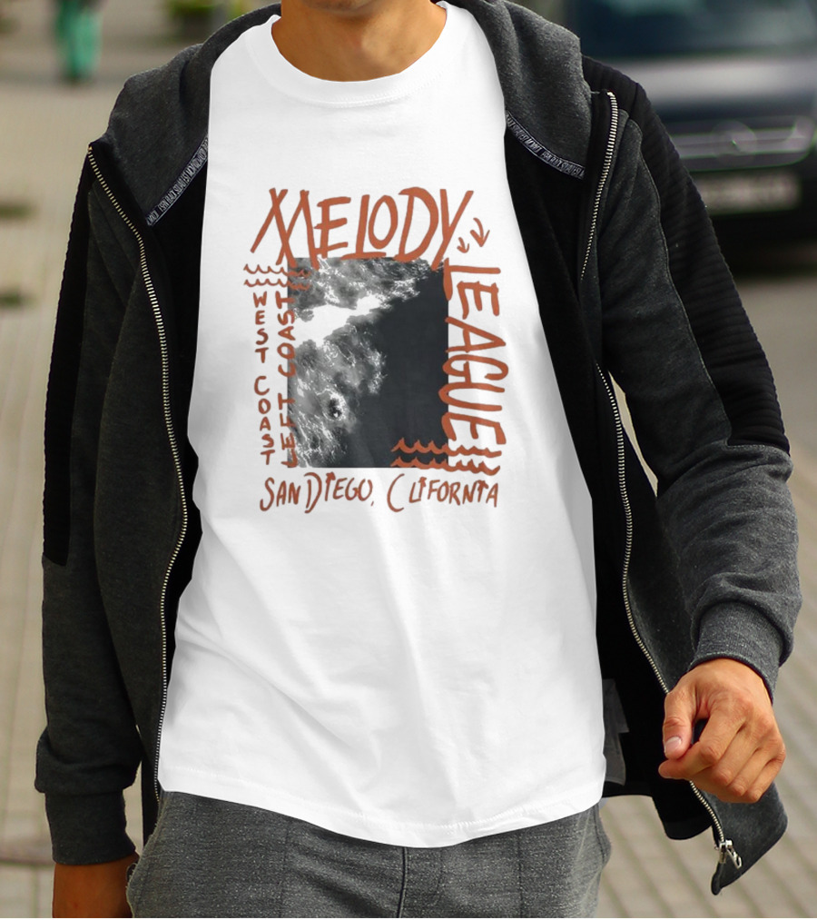 San Diego California Melody League West Coast Left Coast T-Shirt