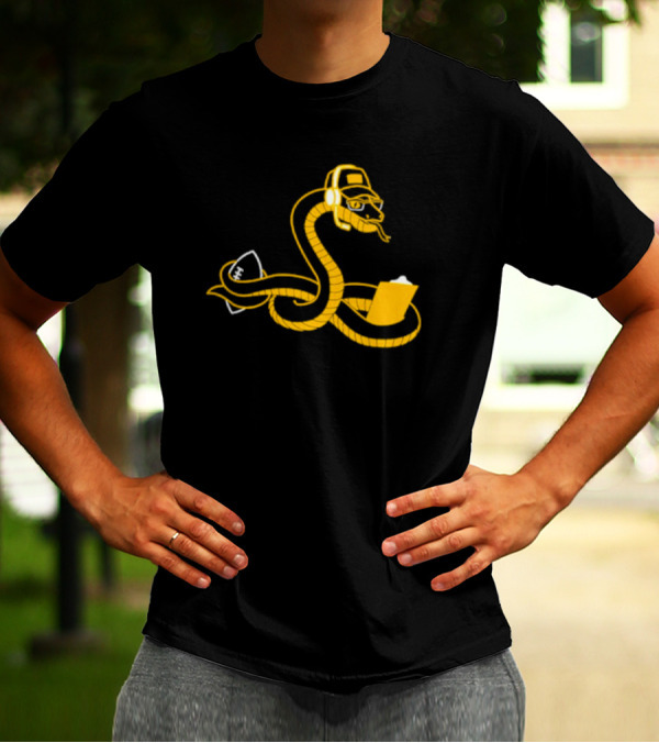 Boagh Constrictor Tech Snake Graphic Headset Laptop T-Shirt
