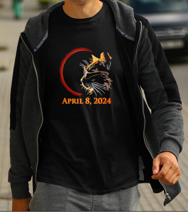 April 8 2024 Cat Eclipse T-Shirt