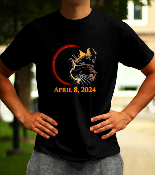 April 8 2024 Cat Eclipse T-Shirt