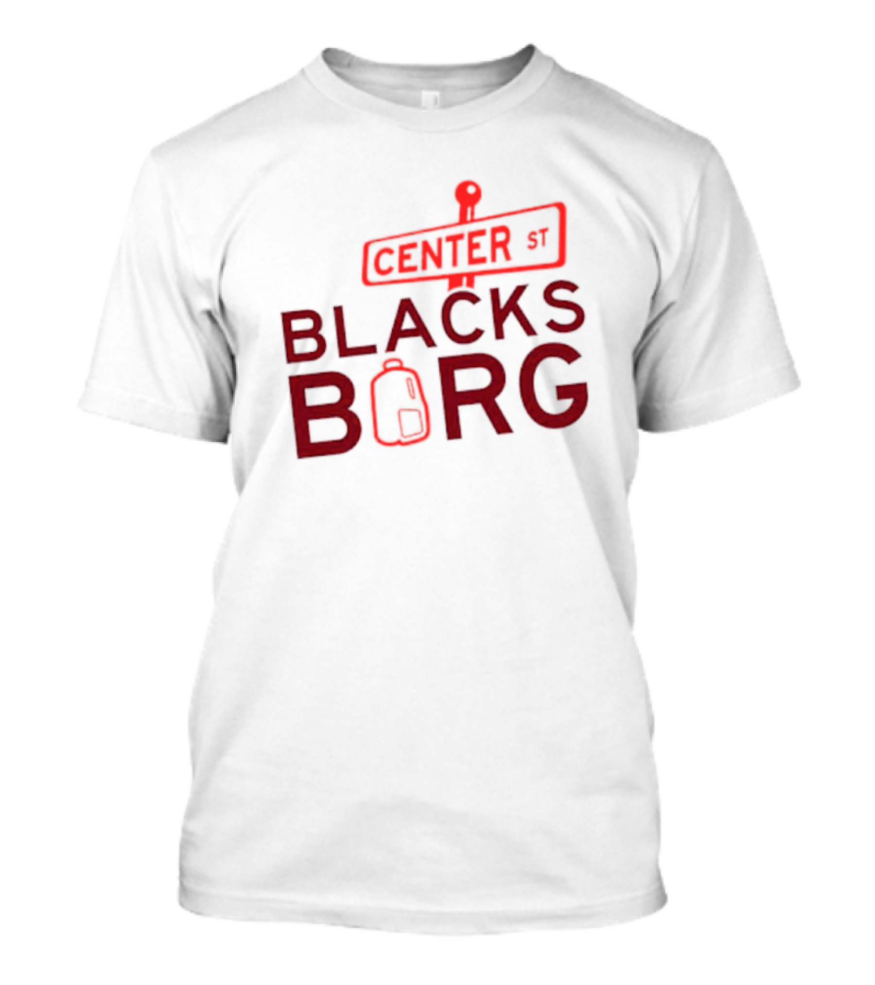Center St Blacks Borg Street Sign Backpack T-Shirt