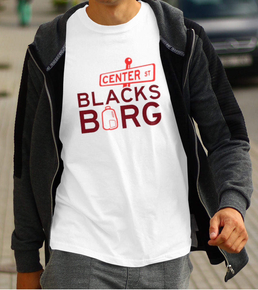 Center St Blacks Borg Street Sign Backpack T-Shirt