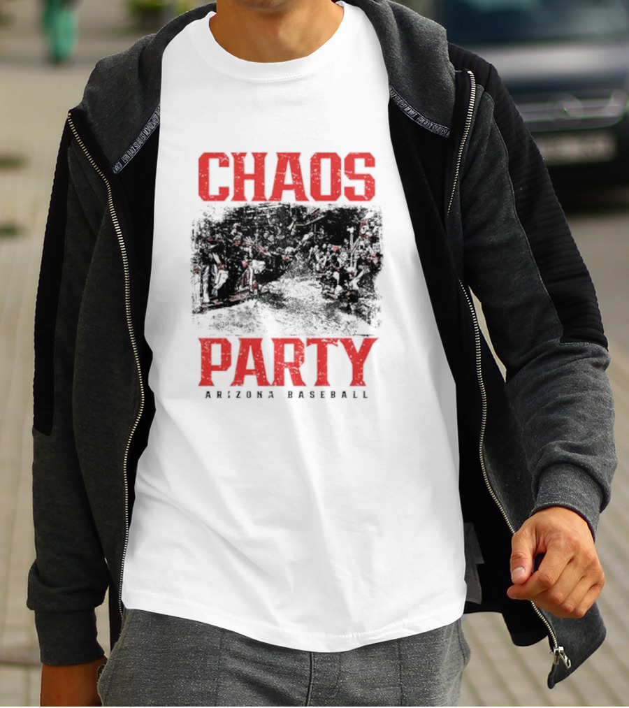 Chaos Party Arizona Baseball Rally Scene T-Shirt