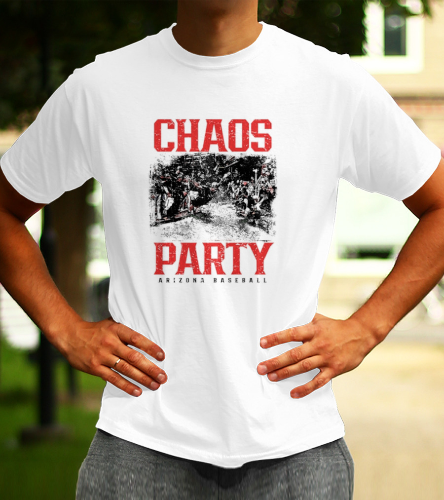 Chaos Party Arizona Baseball Rally Scene T-Shirt