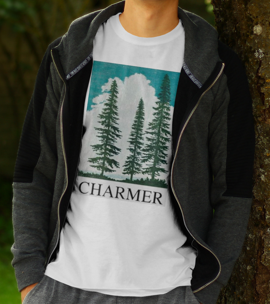 Charmer Pine Trees Forest Scene T-Shirt