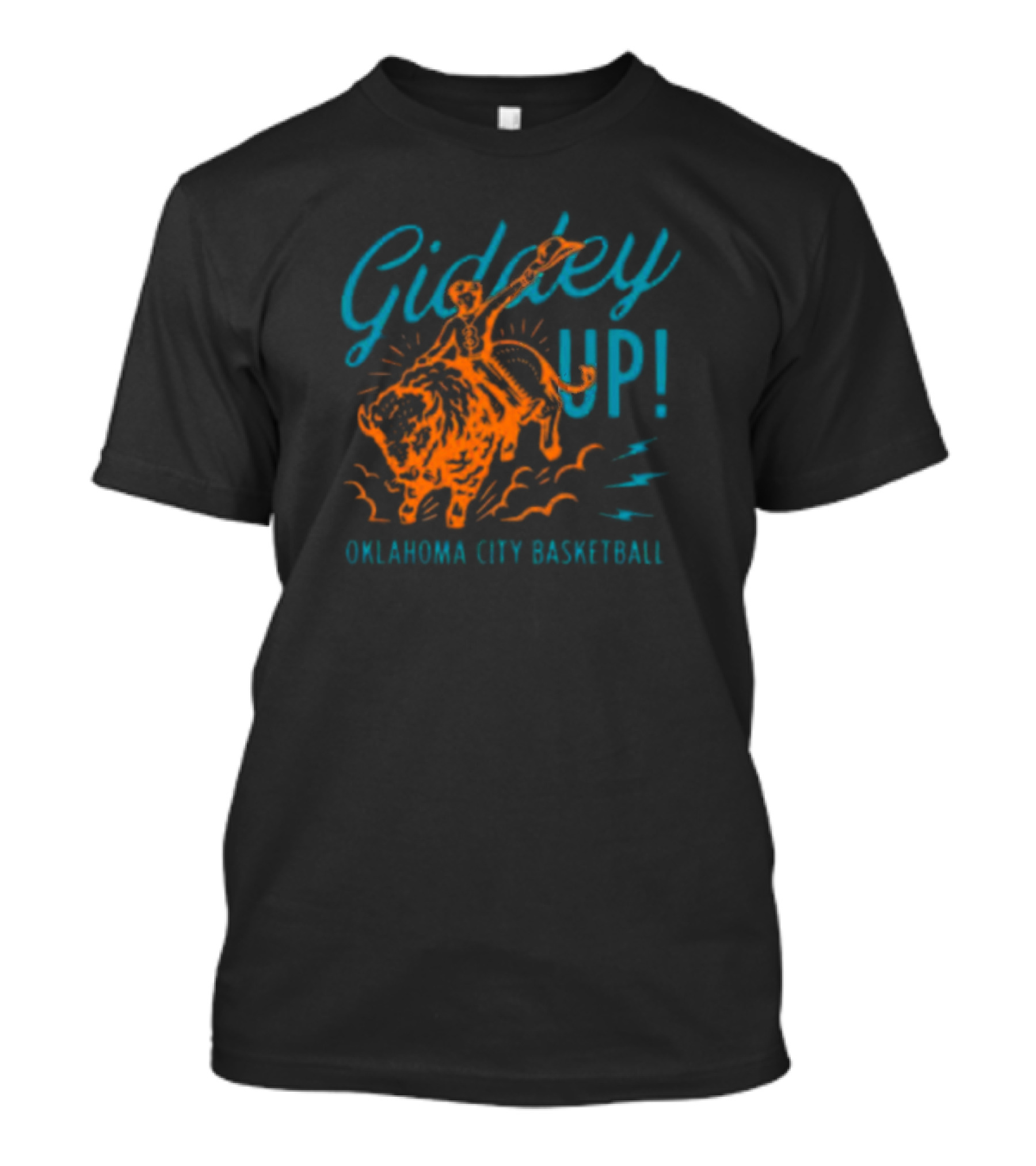 Giddey Up Oklahoma City Basketball Riding The Bison T-Shirt