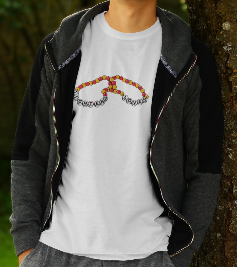 Kansas City Chiefs Tight End Lover Red Yellow Friendship Bracelets T-Shirt