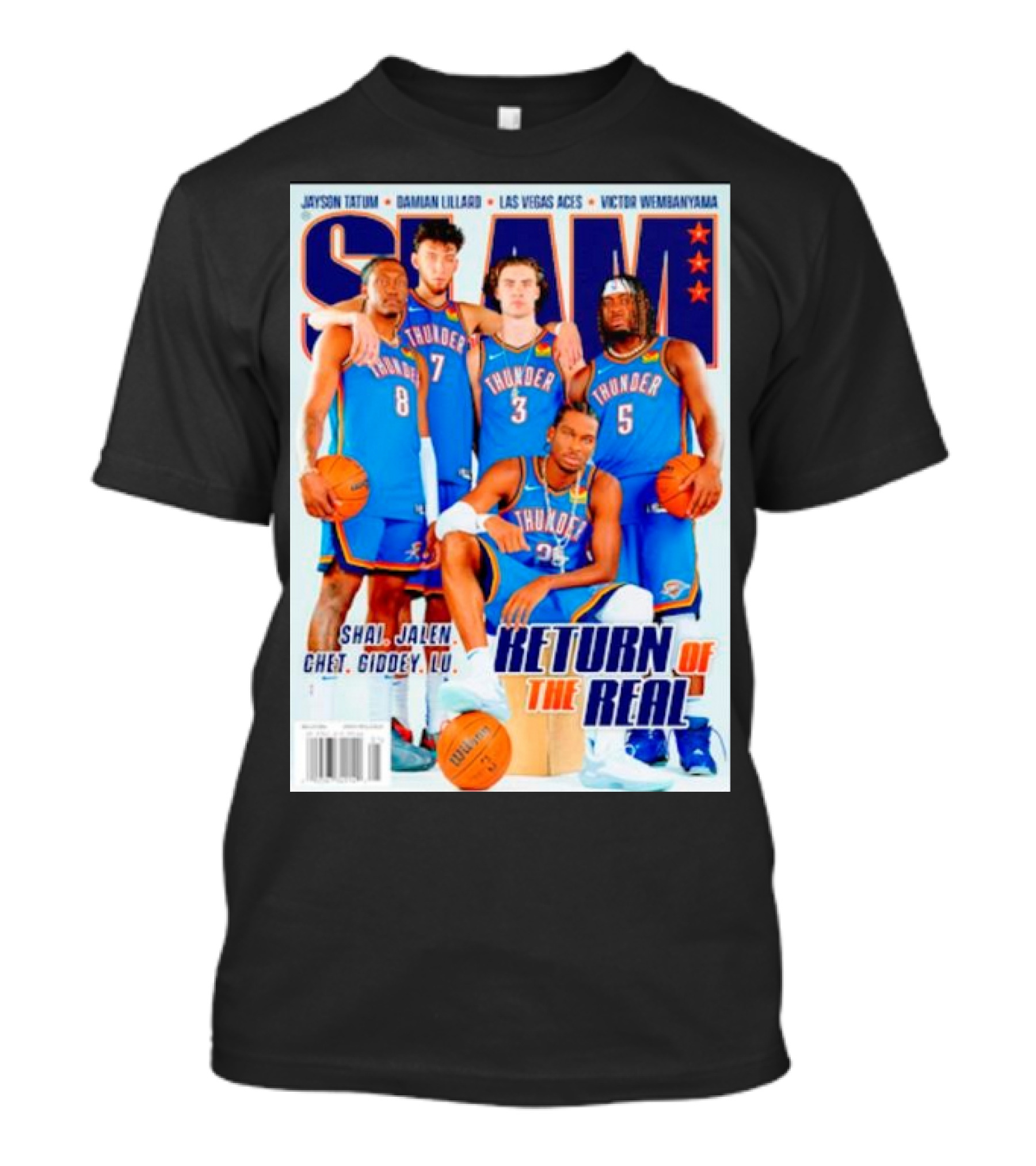 SLAM Oklahoma City Thunder Shai Jalen Chet Giddey Lu Return Of The Real T-Shirt