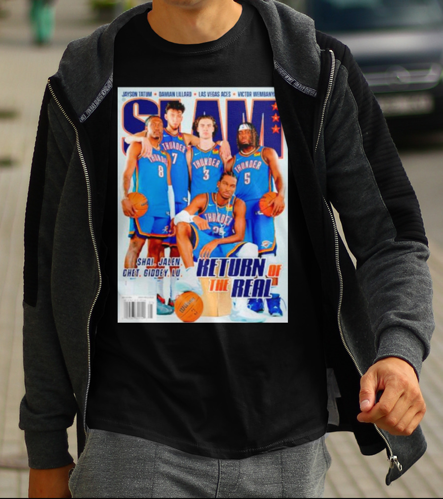 SLAM Oklahoma City Thunder Shai Jalen Chet Giddey Lu Return Of The Real T-Shirt