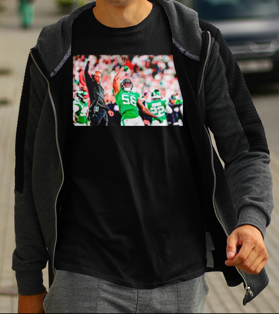 Quincy Williams And Rob Saleh New York Jets Victory T-Shirt