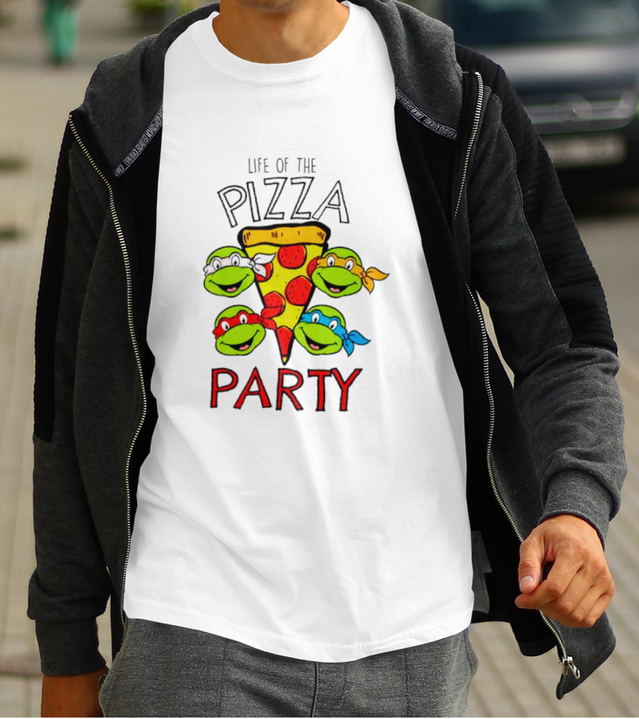 Life Of The Pizza Party Teenage Mutant Ninja Turtles Boys T-Shirt