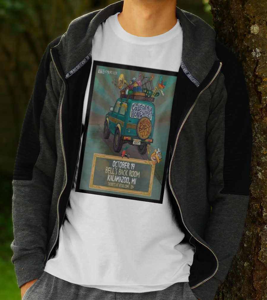 The California Honeydrops Big Bad Tour October 19 Bell's Back Room Kalamazoo MI T-Shirt
