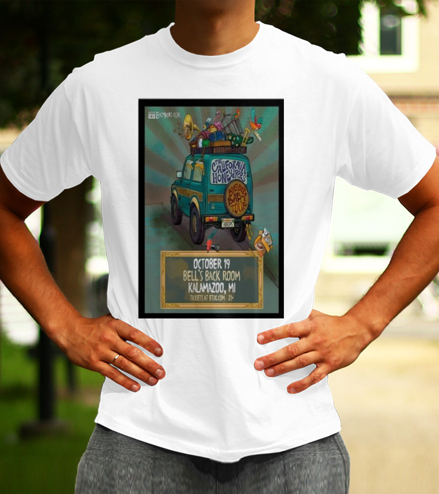 The California Honeydrops Big Bad Tour October 19 Bell's Back Room Kalamazoo MI T-Shirt
