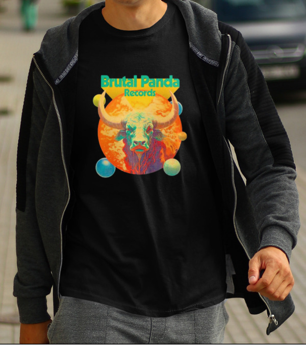 Brutal Panda Records Cosmic Taurus Planetary Aura T-Shirt