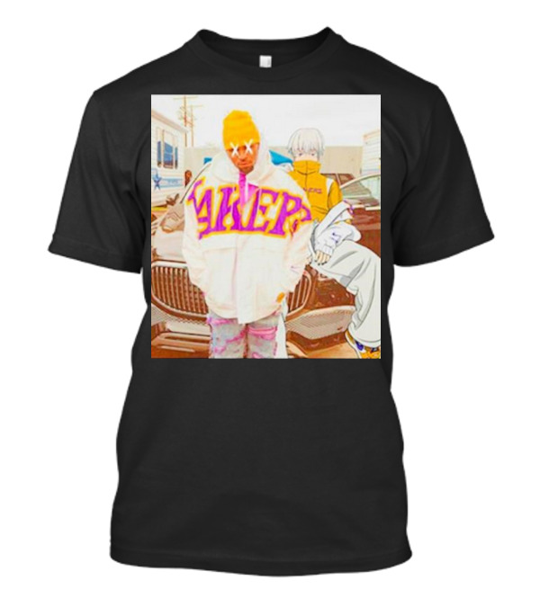 Lakers X Chris Brown X Toge Inumaki Anime Crossover Cursed Speech T-Shirt