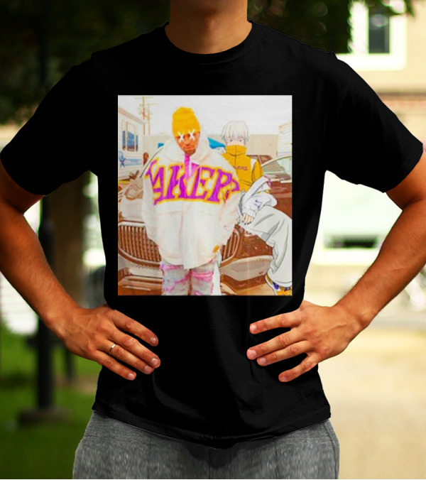 Lakers X Chris Brown X Toge Inumaki Anime Crossover Cursed Speech T-Shirt