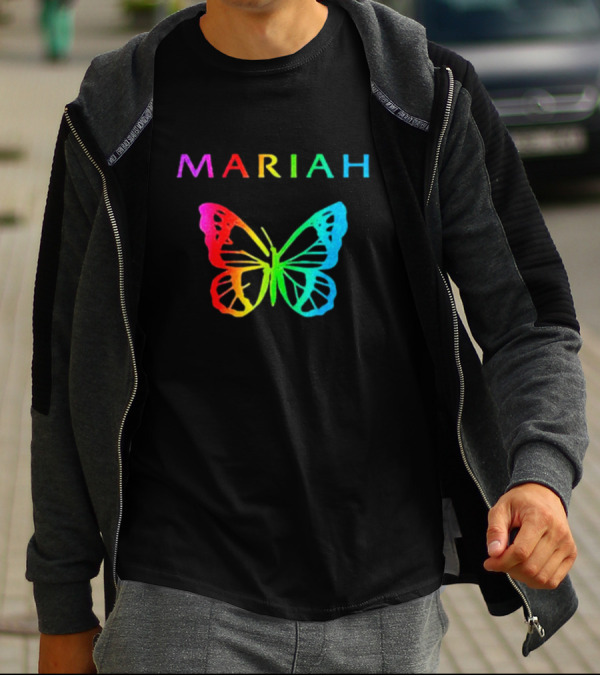 Mariah Carey Rainbow Butterfly Pride T-Shirt