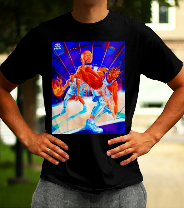 New York Forever Basketball Fireball Legends Stadium Action T-Shirt