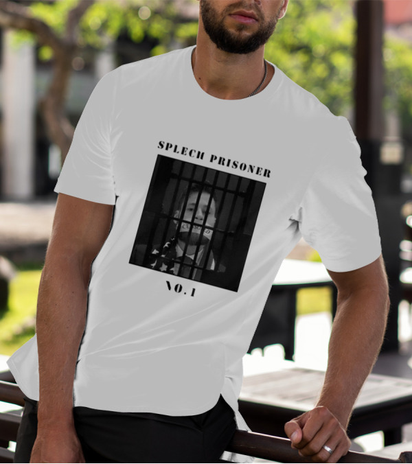 Speech Prisoner No.1 Censored Behind Bars T-Shirt