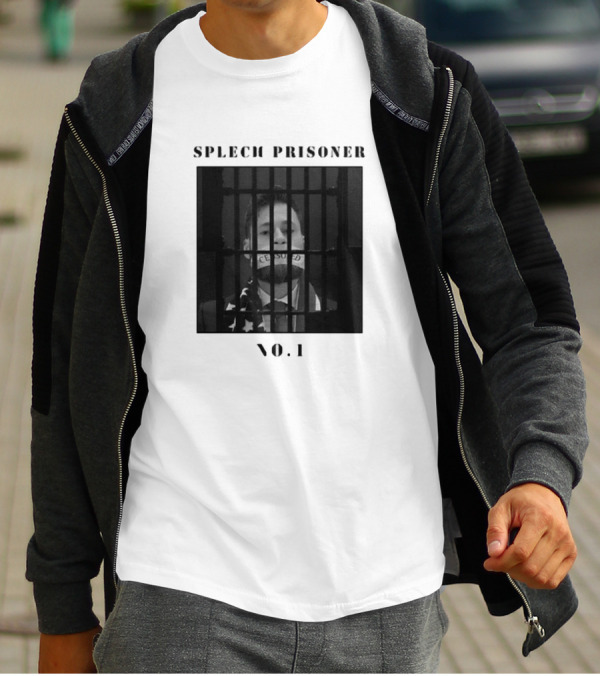 Speech Prisoner No.1 Censored Behind Bars T-Shirt
