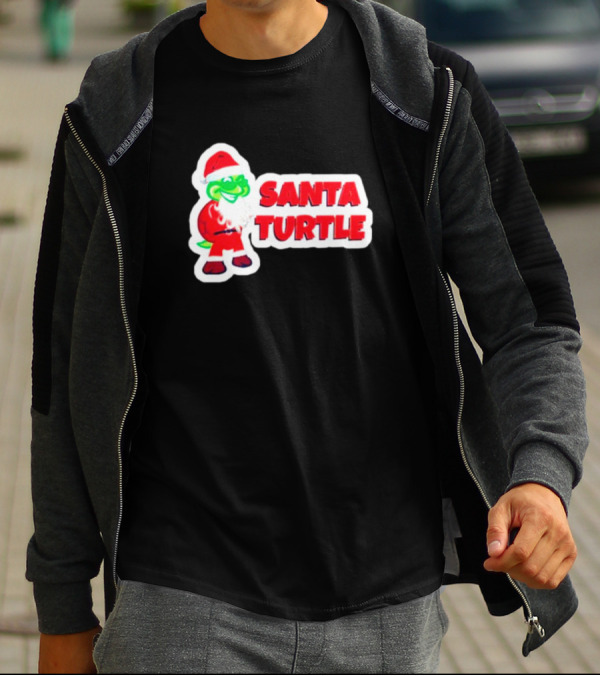 Santa Turtle Christmas Cheer T-Shirt